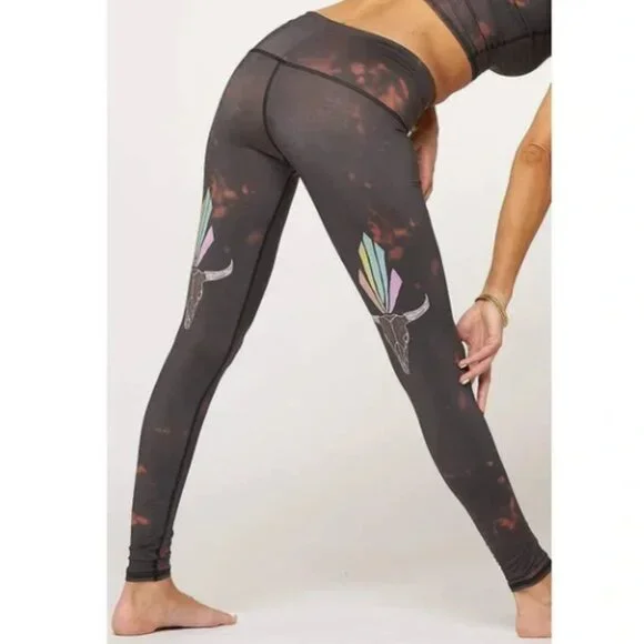 NEW! TEEKI 'Buffalo Princess' High Rise Skull Hot Pant Leggings (S) - Picture 5 of 5